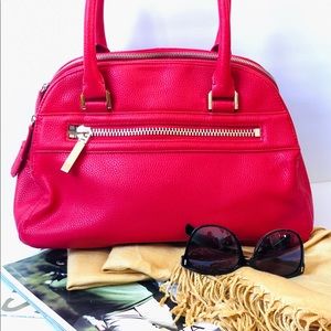 Red Neiman Marcus Tote Handbag